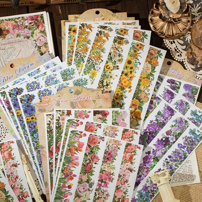 Beautiful flowers stickers