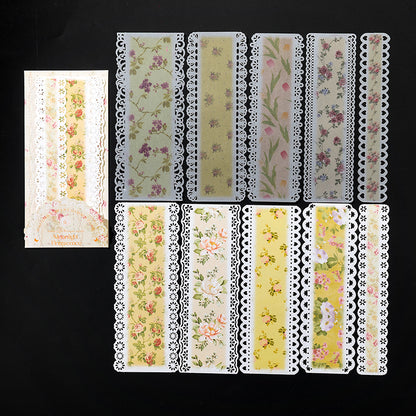 Colored lace ledger Scrapbook paper