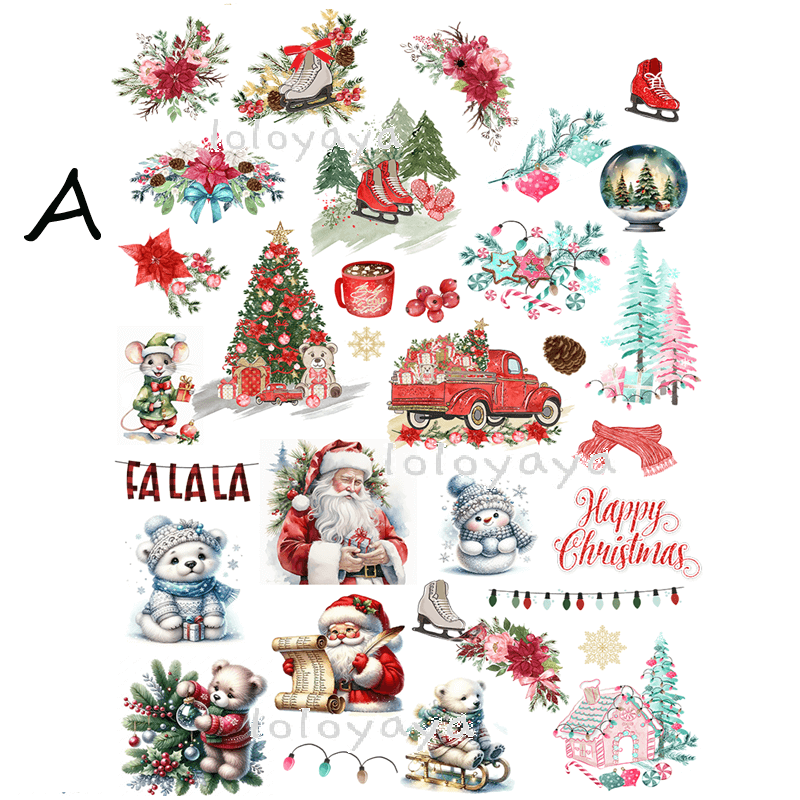 30PCSChristmas-Stickers-Scrapbooking-A