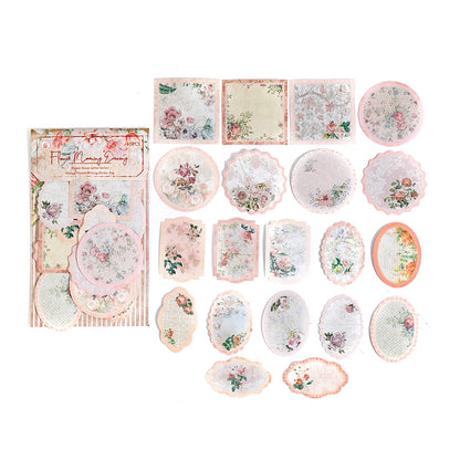 Vintage floral stickers