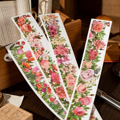 Pink flowers stickers