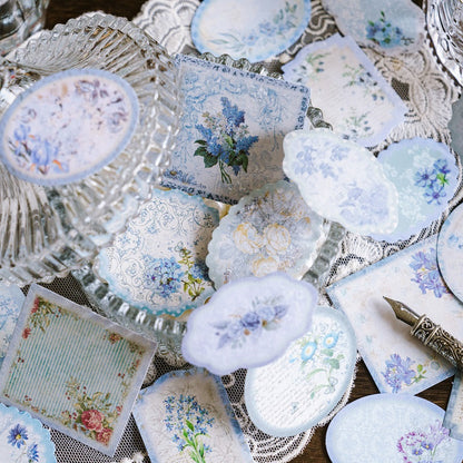 Vintage floral stickers