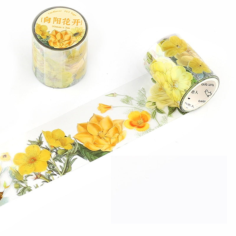 Vintage Art Flower Adhesive Tape