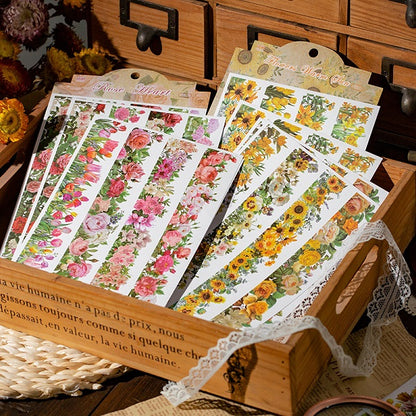 Beautiful flowers stickers