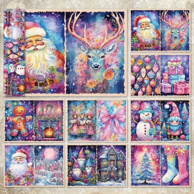 A5PinkChristmas-paper-Scrapbooking-1