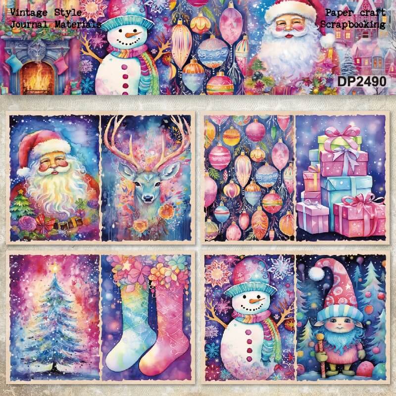 A5PinkChristmas-paper-Scrapbooking-2