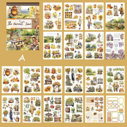 A5 Vintage Sticker Book