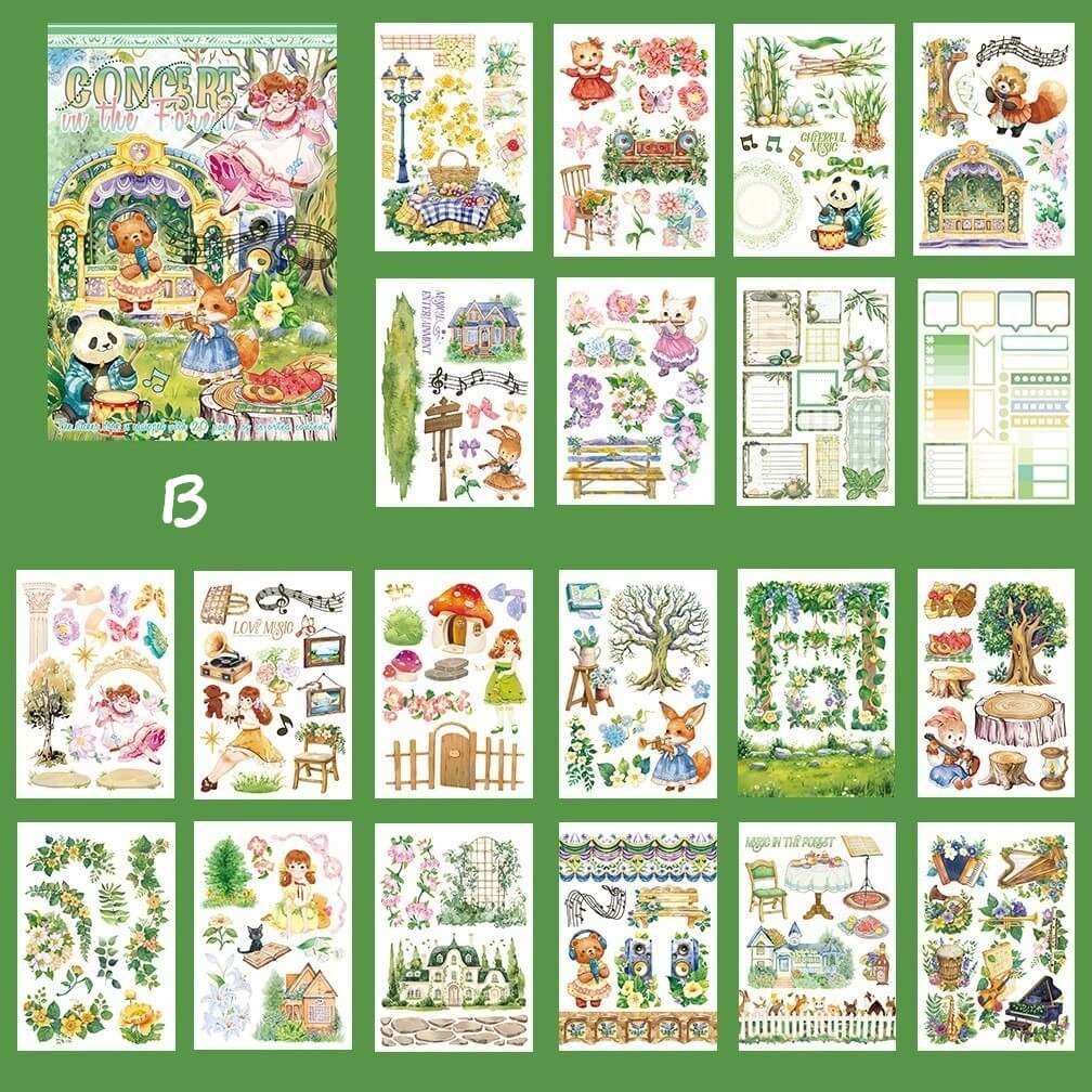 A5 Vintage-Sticker Book-Scrapbook-B