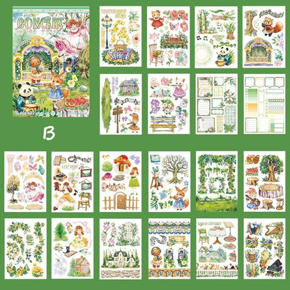 A5 Vintage Sticker Book