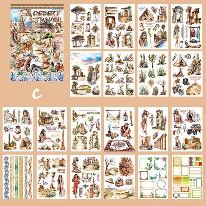 A5 Vintage Sticker Book