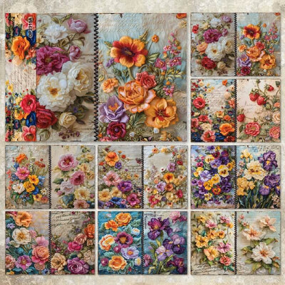 A5colorfulflower-paper-Scrapbooking-1