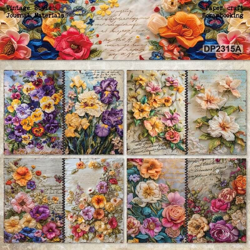 A5colorfulflower-paper-Scrapbooking-3