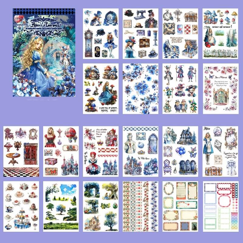 Alice_sJourney-StickerBook-Scrapbooking-2