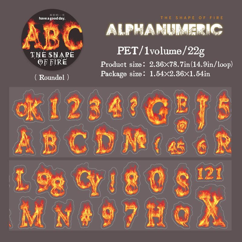 Alphanumeric-Tape-Scrapbook