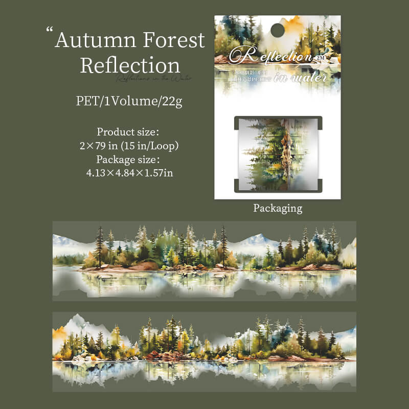 AutumnForestReflection-Tape-Scrapbooking