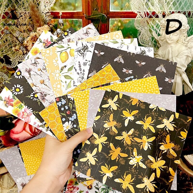 BeeandFlower-Paper-Scrapbooking-D