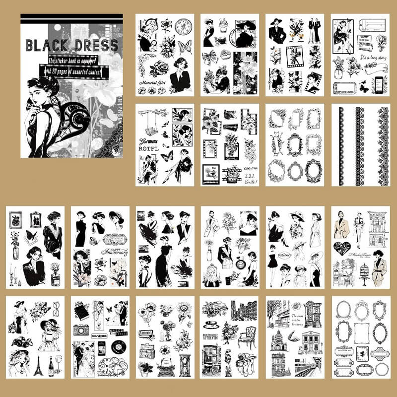 Retro Series Sticker Book