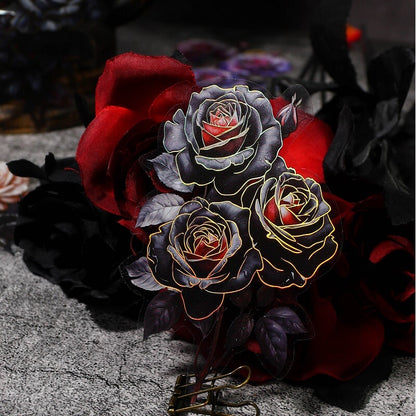 BlackRose-Sticker-JunkJournal