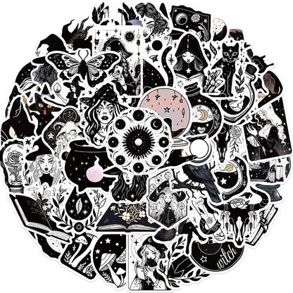 BlackandWhiteWitch-Stickers-JunkJournal-4