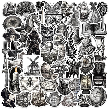      BlackandWhiteWorld-Stickers-Scrapbooking