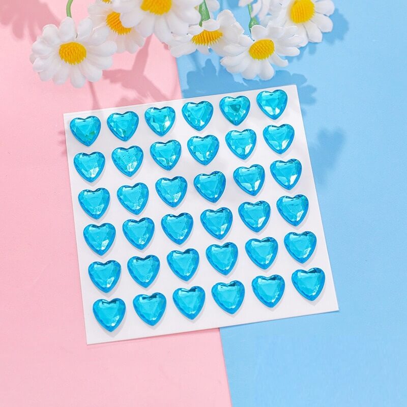 Dazzling Colorful Love Diamond Stickers