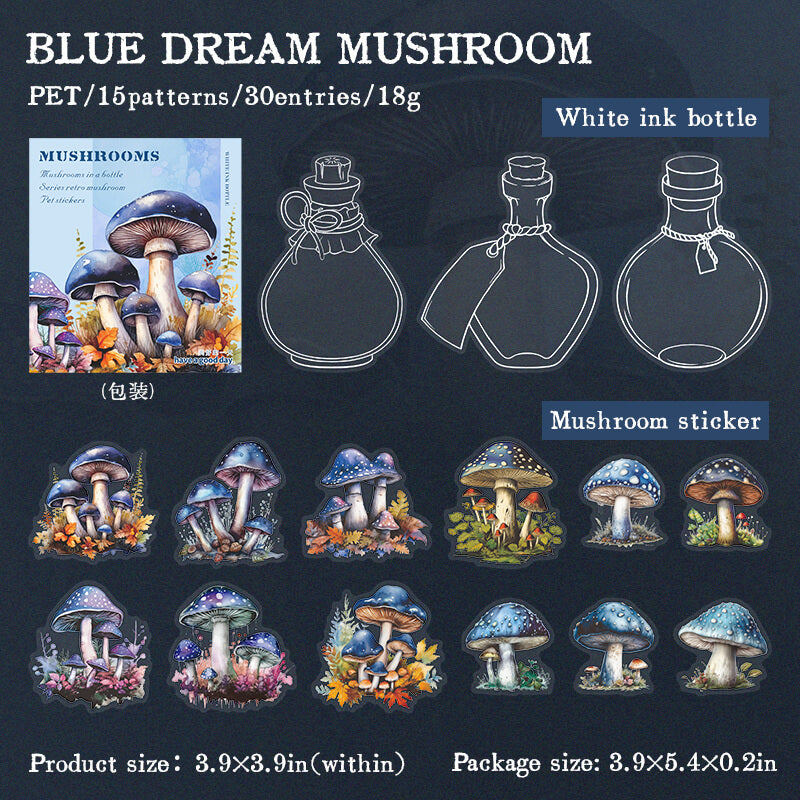 BlueDreamMushroom-Stickers