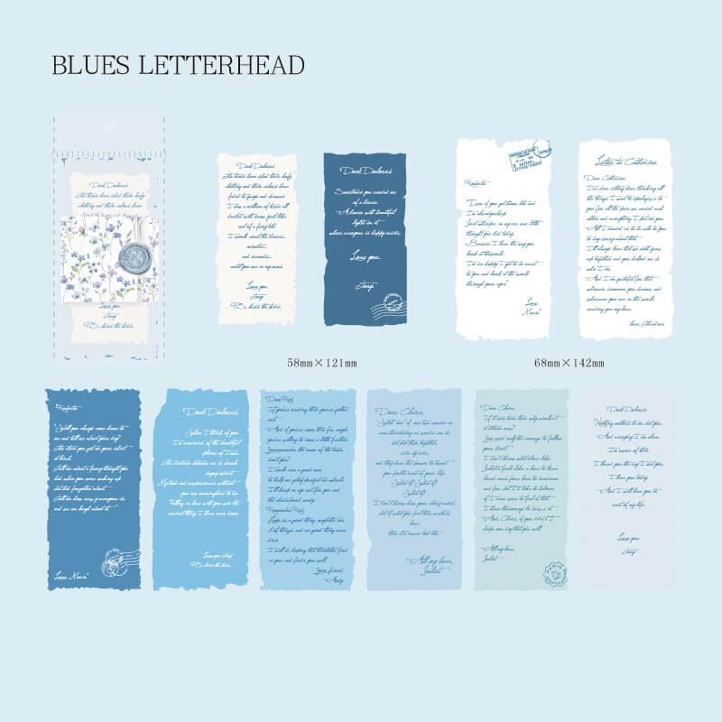 Colorful letterhead material paper