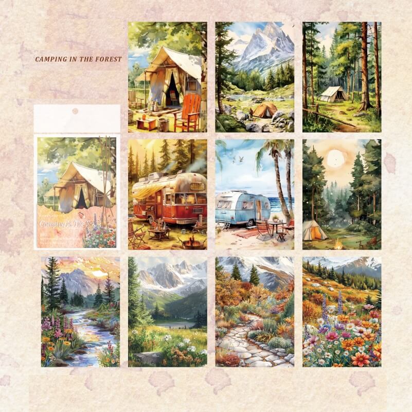 CampingintheForest-Paper-Scrapbooking