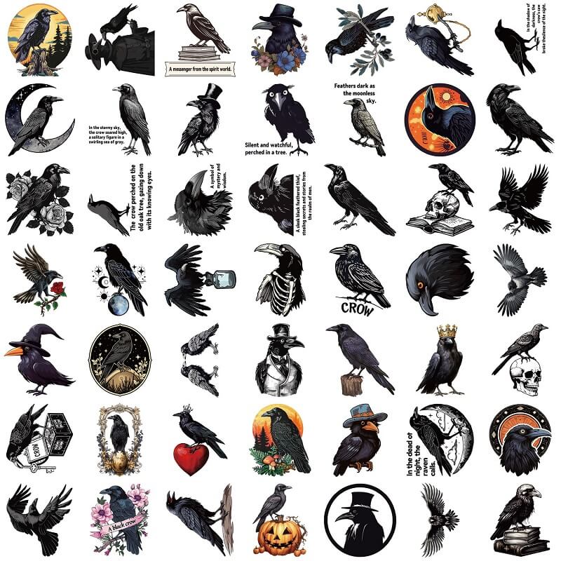 CartoonCrow-Stickers-JunkJournal-3