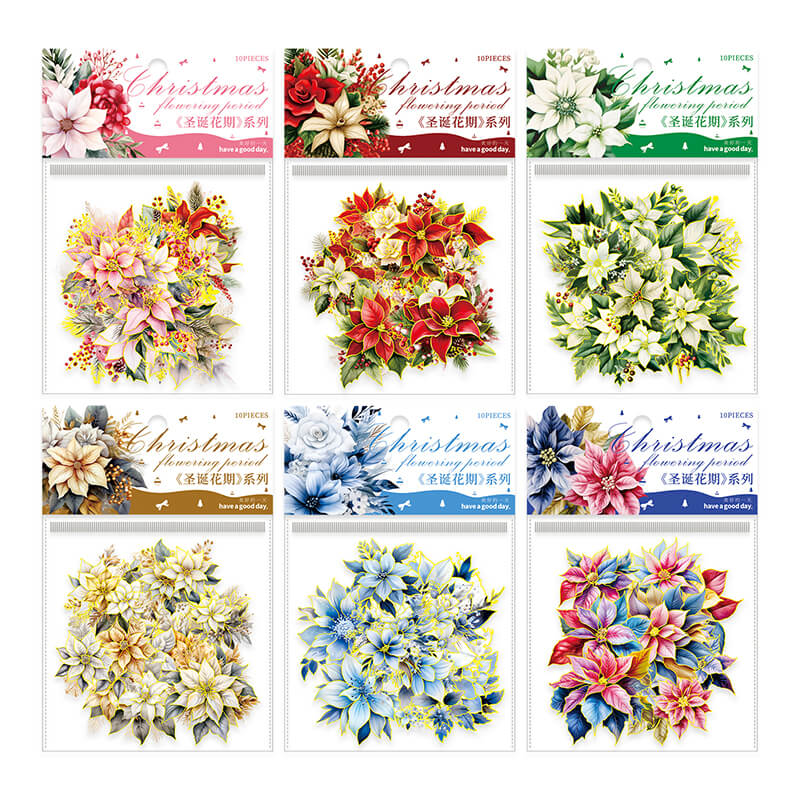 ChristmasFlowers-Stickers-Scrapbooking