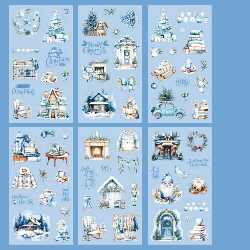 ChristmasSnowCountry-FlatStickers-Scrapbooking