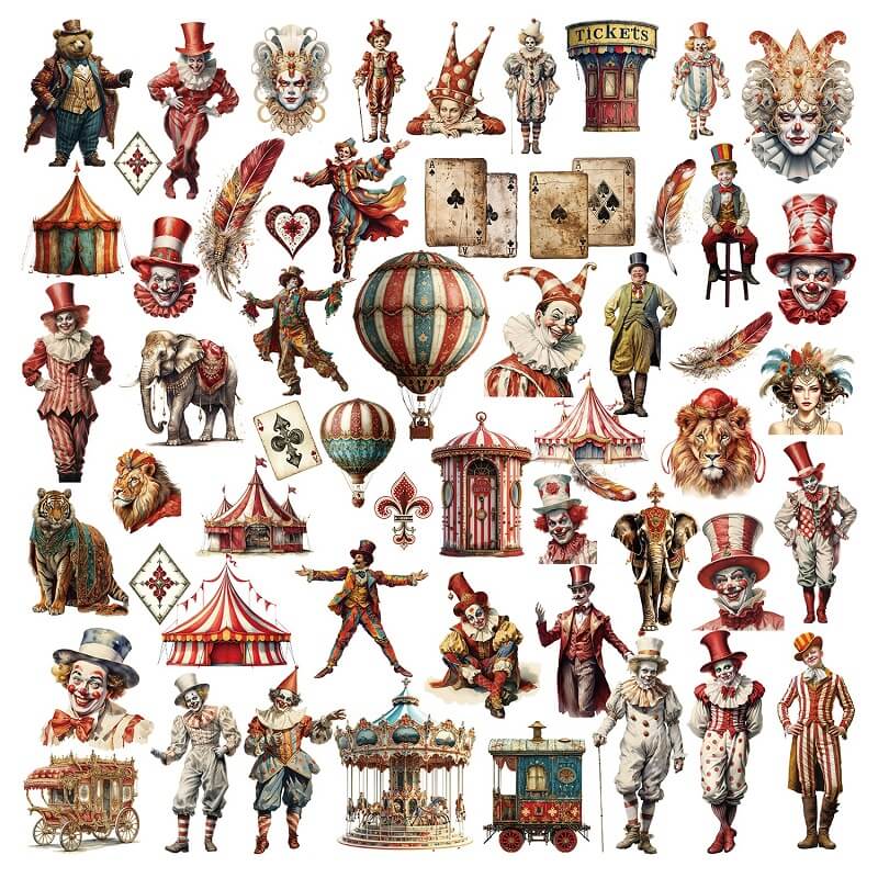 Circus-Stickers-JunkJournal-10