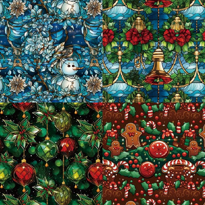 ColorfulChristmasDIYScrapbookPaper-3