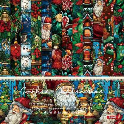 ColorfulChristmasDIYScrapbookPaper