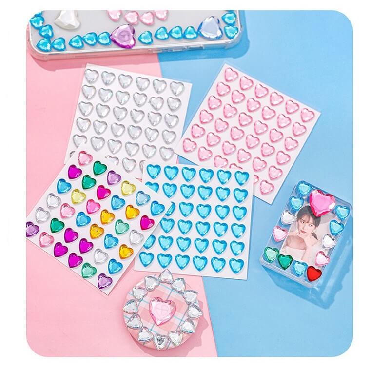 Dazzling Colorful Love Diamond Stickers