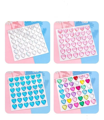 Dazzling Colorful Love Diamond Stickers