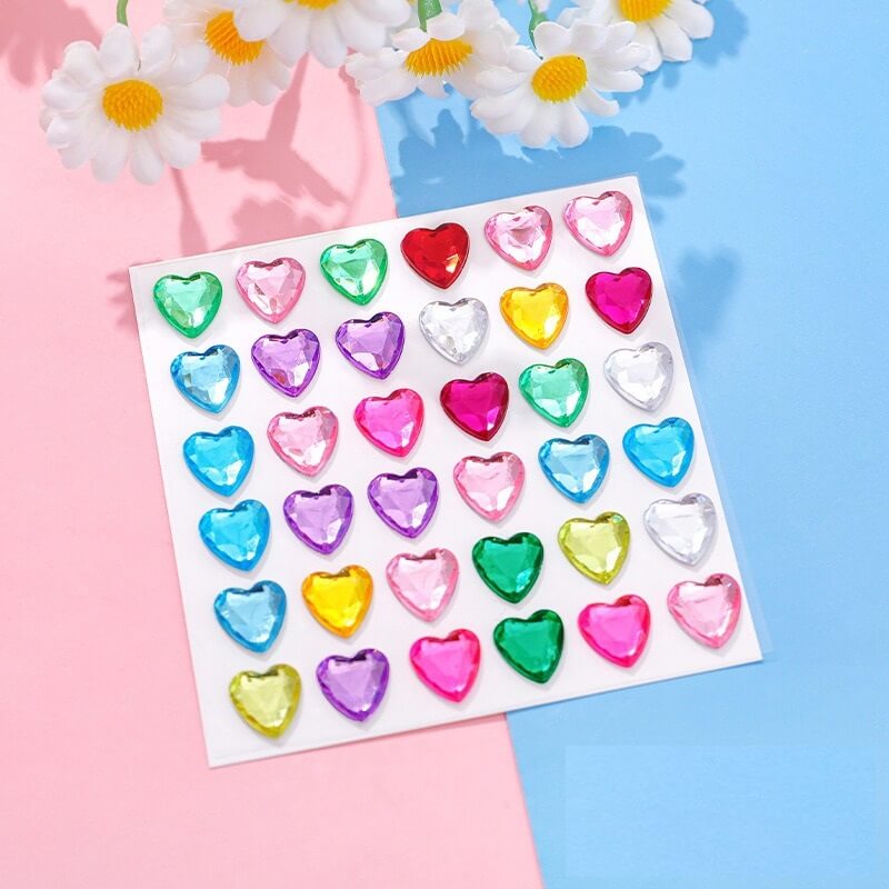 Dazzling Colorful Love Diamond Stickers