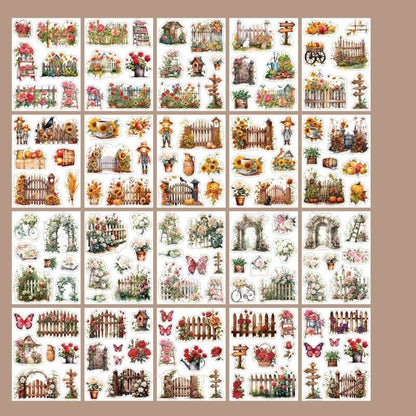 ColorfulGarden-StickerBook-Scrapbooking