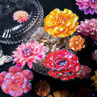 ColorfulShellLightFlowers-Stickers-Scrapbooking