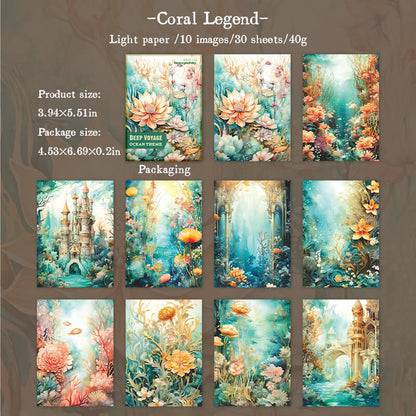 CoralLegend-paper-scrapbooking