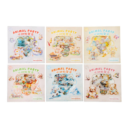 Cute animal party stickers