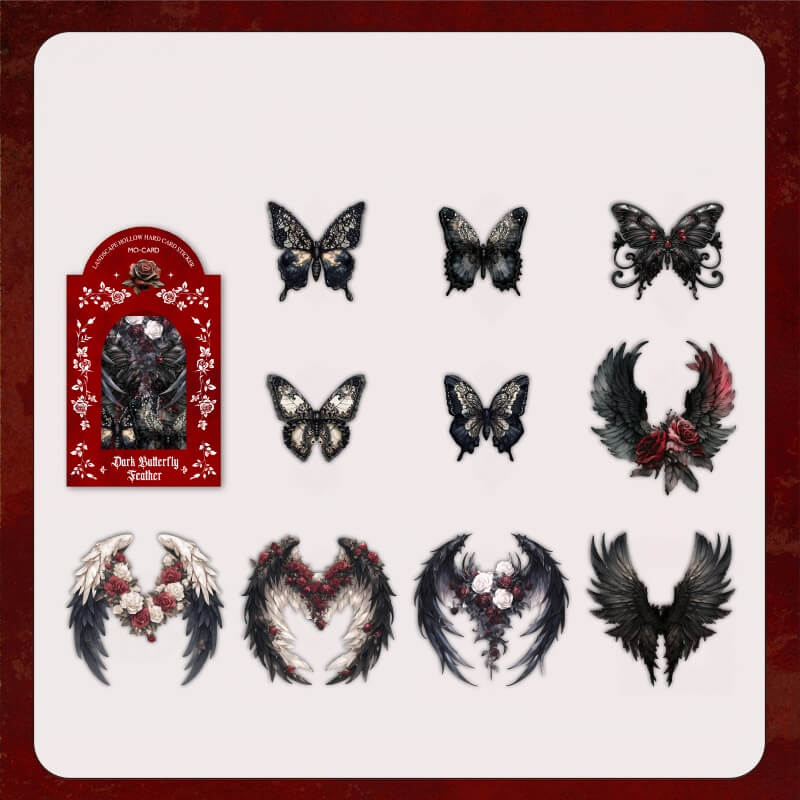 DarkButterflyFeather-HardcardStickers-JunkJournal