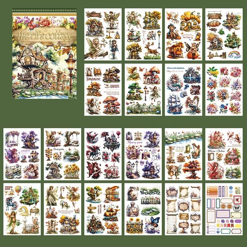 Fantasy world sticker book