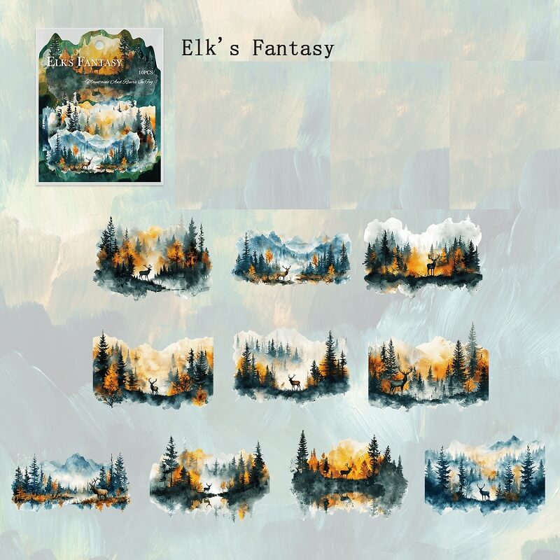 ElkFantasy-Stickers-Scrapbooking