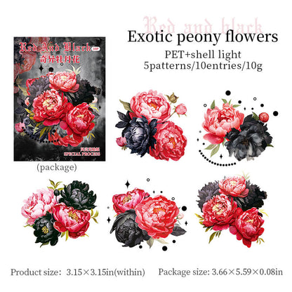 ExoticPeonyFlower-Sticker-Scrapbook