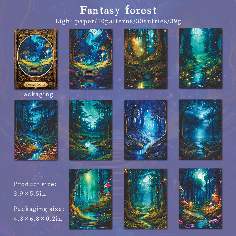 Starlight Forest Material Paper