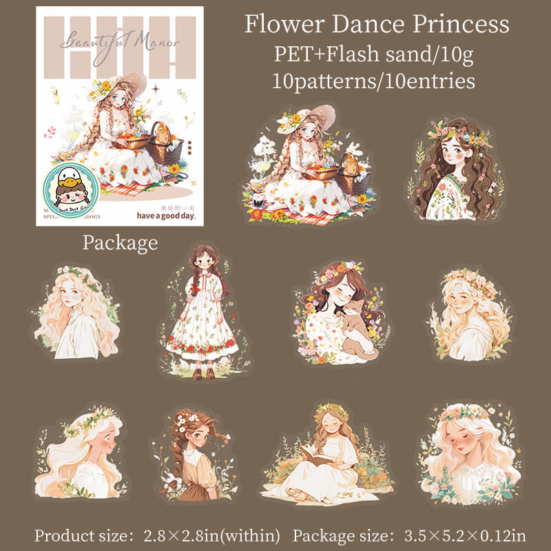 FlowerDancePrincess-Sticker-Scrapbooking