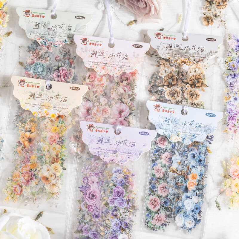 Flowers-Stickers-Scrapbooking