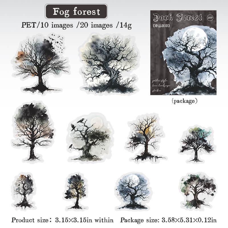 FogForest-Stickers-JunkJournal