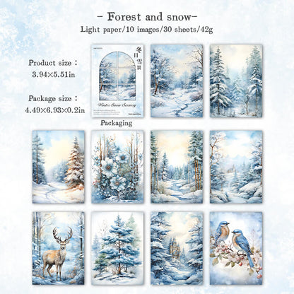 Forestandsnow-Paper-Scrapbooking